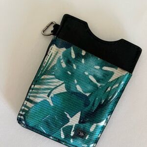 THREAD WALLET  Tropical Leaf Print Card Holder